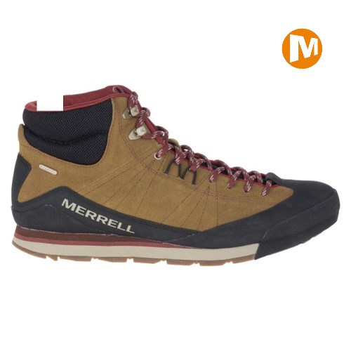 Pánské Zimní Boty Merrell Catalyst Mid Suede Waterproof Světle Hnědé (CZ. ZHFSY)